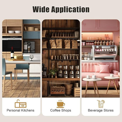 Siphon Coffee Maker, 400ml/13.53oz Manual Extract Coffee and Brew Tea Tool, Belgian/Belgium Retro Coffee Brewer with Alcohol Burner, Commercial/Domestic Balance Vacuum Coffee Pot, 9.3*4.7*14.96in Gold