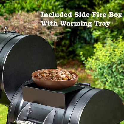 Sophia & William Heavy-Duty Charcoal Outdoor Smoker Grills, Extra Large Offset Smoker (941 SQ.IN. Cooking Area), Charcoal Grill & Smoker Combo for BBQ Patio Cooking
