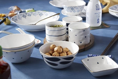 Lenox Blue Bay 4-Piece Stacking Dip Bowl Set, 0.95 LB