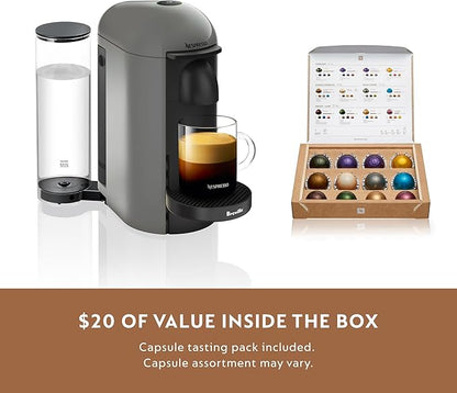 Breville Nespresso VertuoPlus Coffee and Espresso Machine by Breville,Grey
