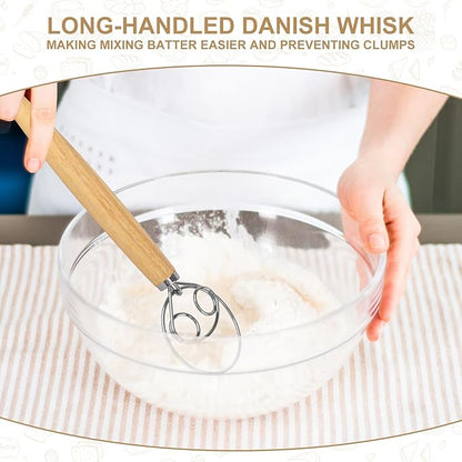TNELTUEB Bread Proofing Basket Set, Incl 10'' Round & 9.6'' Oval Rattan Banneton, Dough Whisk, Scraper, Lame, Linen - Natural