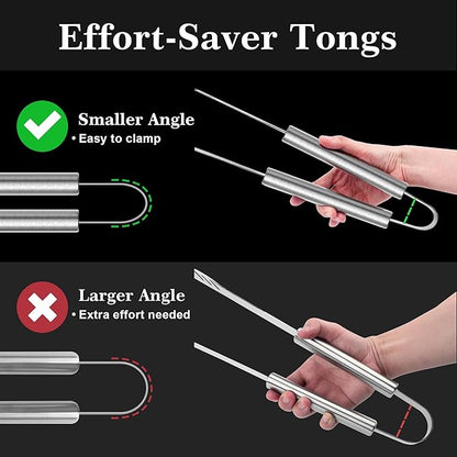 GRILLART Grill Tools Grill Utensils Set - 3PCS BBQ Tools, Stainless Barbeque Grill Accessories -Spatula/Tongs/Fork w/Insulated Glove, Ideal BBQ Set Grilling Tools for Outdoor Grill, Gifts for Men Dad