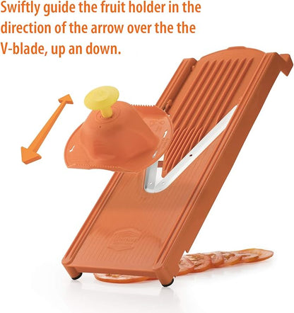 Swissmar Borner V-1001 V-Slicer Plus Mandoline 5 Piece Set (Orange)