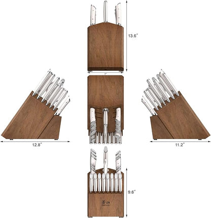 Cangshan HELENA Series German Steel Forged Knife Block Set (23-Piece, White)