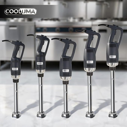 Immersion Blender Commercial, 14 Inch Removable Shaft, Heavy Durt 750 Watt, Variable Speed Motor, Professional Restaurant Grade Hand Mixer, Food-Grade Detachable 304 Blade & Shaft