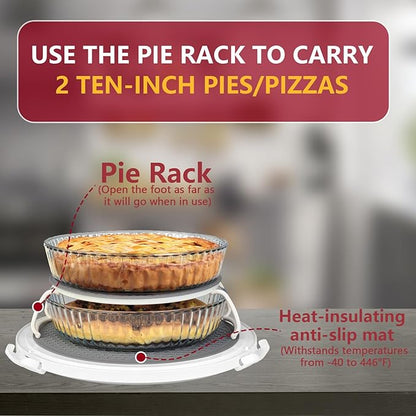 TMRIOPELP Tall Cake Carrier with Lid and Handle Insulated Cake Container Cake Transport Carrier Ideal for Pies Cupcakes and Pastries Perfect for Safe and Secure Cake Delivery (Red, 12 inch)