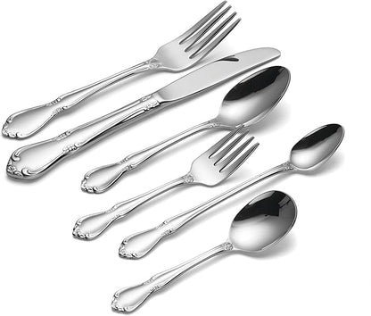 Oneida Silverware, Chateau Fine Flatware Feeder Spoon, Service For 1, Dishwasher Safe, 18/10 Stainless Steel, Rust Resistant, Home and Kitchen Utensils, Feeder Spoon (Silver, 1 Piece)