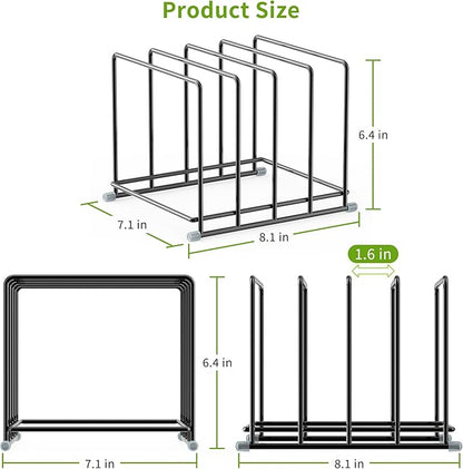 Cutting Board Organizer-1.6in Wide Kitchen Cutting Board Holder Stand for Pan,Baking Sheets,Cookie Sheets with 4 Slots,Baking Sheet Oragnizer(1PC-Large)