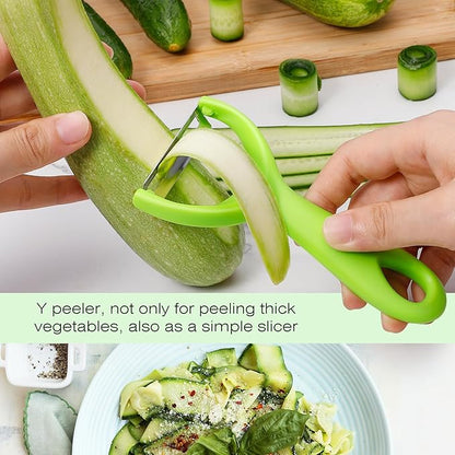 Senbowe Upgrade Potato Peeler for Kitchen, 6PCS Stainless Steel Vegetable Peeler, I and Y Veggie Food Peeler for Apple Fruit Carrot Zucchini Cucumber,Good Grip Makes Peeling Very Easy