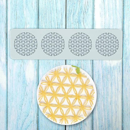 Silicone Molds 3D Hollow Leaf Chocolate Molds Honeycomb Bee Candy Mold Flower Pattern Fondant Mold Cake Topper Sugar Craft Decoration (B_Leaf 10 * 2.8 * 0.12inch)