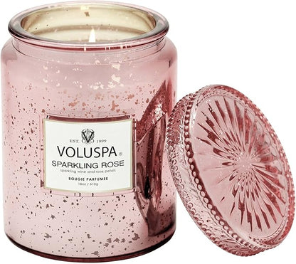 Large - Sparkling Rose by Voluspa for Unisex - 18 oz Candle