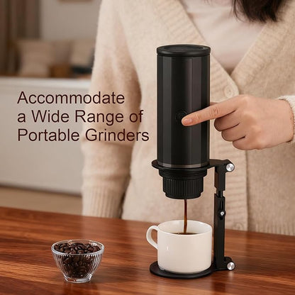 Pour Over Coffee Maker Stand,Adjustable & Foldable Portable Electric Espresso Machine Stand,Holder for Coffee Grinder,Universal Dripper,V60 Dripper,Travel Coffee Maker,Coffee Press Black
