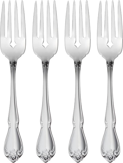 Oneida True Rose Everyday Flatware Salad Forks, Set of 4