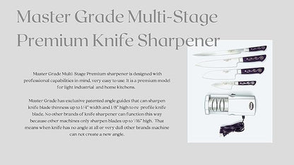 Multi-Stage Home Electric Knife Sharpener for All Knives, Knife Sharpeners for Kitchen Knives Premium version