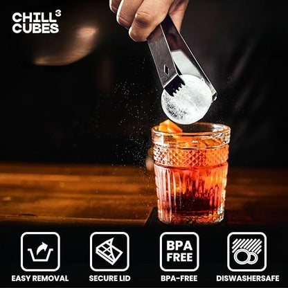 Large Ice Cube Trays Combo - Set of 2, Silicone Ice Ball Maker & Ice Cube Trays with Lids for Chilly Drinks, Perfect for Whiskey, Cocktails - BPA-Free