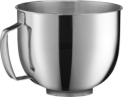 Cuisinart Stand Mixer, 12 Speed, 5.5 Quart Stainless Steel Bowl, Chef’s Whisk, Mixing Paddle, Dough Hook, Splash Guard w/ Pour Spout, White Linen, SM-50, Manual