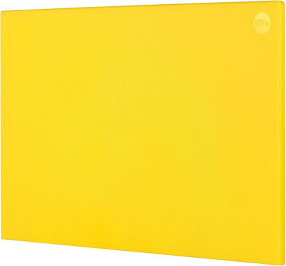 CURTA Cutting Boards for Kitchen, 20" x 14" x 0.5" Yellow Color Coded Plastic Commercial Chopping Board with Anti Slip Surface Dishwasher Safe