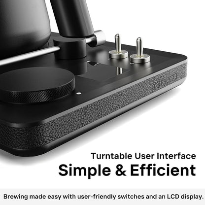 Lafeeca DJ Electric Gooseneck Kettle for Pour Over Coffee & Tea - Water Boiler - Turntable Design - Quick Heating & Temperature Control - Copper