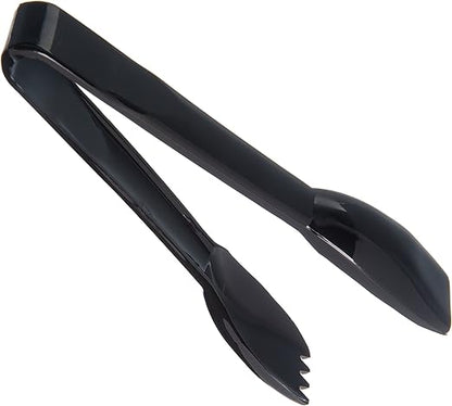 Carlisle FoodService Products Carly Salad Tong, 6" Salad Tong, Black (12 Pack)