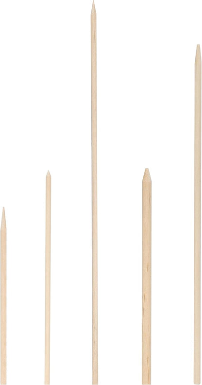 1000 Count | KingSeal Natural BAMBOO Heavy Weight Meat Skewers, Kebab Sticks, City Chicken, 4.5 Inches x 3.8mm, Bulk Pack - 1 Box of 1000