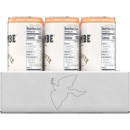 La Colombe Coffee, Caramel Draft Latte, 11 fl oz Cans (Pack of 12), Coffeehouse Quality Cold Brew, Specialty Grade Coffee Beans, Ready-to-Drink On-the-Go