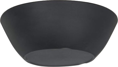 Carlisle FoodService Products Ridge Reusable Plastic Bowl for Home and Restaurant, Melamine, 52 Ounces, Slate