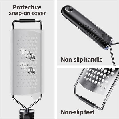 Cheese Grater with Non-Slip Handle, Extra Coarse Grater,L12" X W2.5"