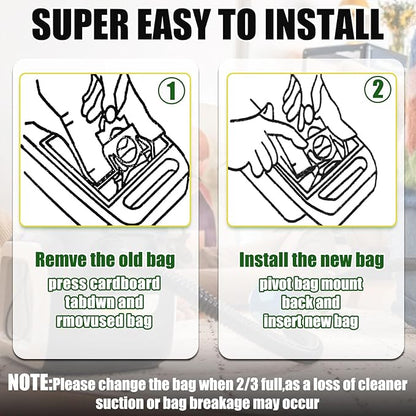 30 Pack Vacuum Cleaner Bags Fit for Kenmore Canister Type C/Q 5055 50555 50557 50558 and Pana·sonic Type C-5 C-18, 200 Series, 400 Series, 600 Series, 700 Series, 800 Series (30 Pack)