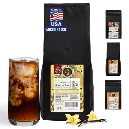 Inspired Coffee Co French Vanilla - 2lb Flavored Cold Brew Coffee Grounds