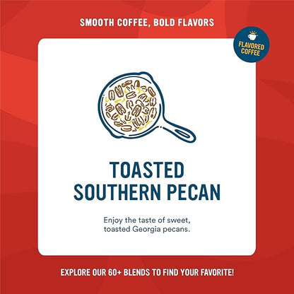 Cameron's Coffee Roasted Whole Bean Coffee, Flavored, Toasted Southern Pecan, 32 Ounce