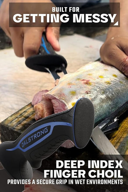 Dalstrong Fillet Knife-Night Shark Series 7”-High Carbon Steel-Titanium Coated Blade-Sharp Kitchen Knife & Outdoors-Polypropylene Handle-w/Sheath-NSF Certified