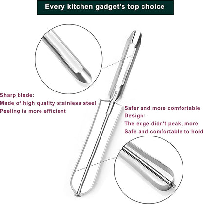 Best Vegetable Carrot Potato Peelers for Kitchen, 2 Pcs, Just Like Mom's old steel Fruits Peeler(52877)