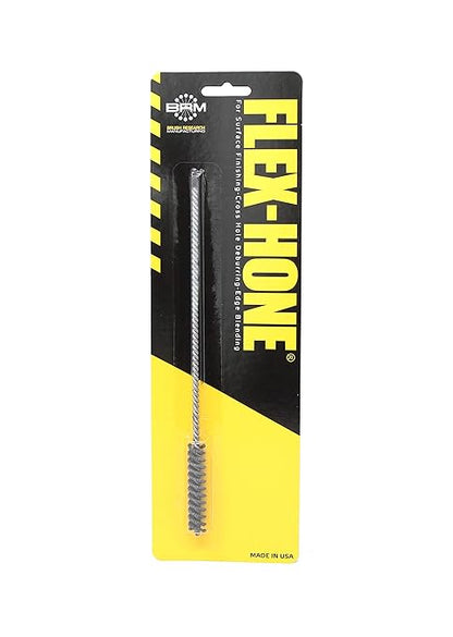 Brush Research BC95M18 FLEX-HONE®, 3/8" (9.5mm) Diameter, 180 Grit, Silicon Carbide, For Mild Steel, Stainless Steel, Cast Iron and Softer Ferrous Materials
