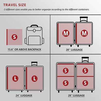 SUOCO 18 Pack Travel Vacuum Bags for Clothing with Rechargeable Electric Pump, Compression Seal Packing Cubes for Luggage Suitcase Backpack, Carry-on Size Space Saver Storage Bags for Vacation Cruise