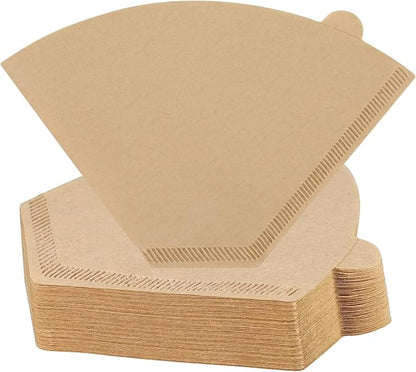 #4 Cone Coffee Filters,100 Count Disposable Coffee Paper Filters,Unbleached Cone Filters 8-12 Cup, Filters For Pour Over and Drip Coffee Maker (100, #04)