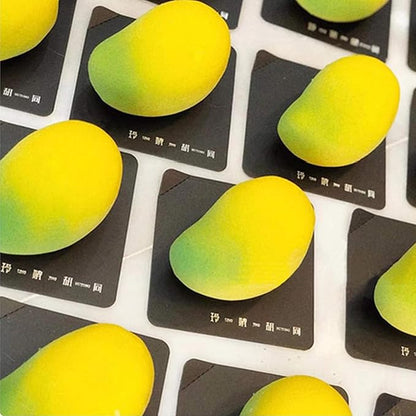 OCPO KITCHEN Mango Silicone Mold for Baking Mousse Cake, Fruit French Dessert, Pastry, Chocolate, Ice Cream, Cake Decoration Mold, 3D Mango Shape (10-Cavity)