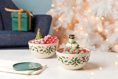 Lenox 893505 Holiday Tree Bowl, Christmas Hosting