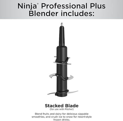 Ninja BN701 Professional Plus Blender, 1400 Peak Watts, 3 Functions for Smoothies, Frozen Drinks & Ice Cream with Auto IQ, 72-oz.* Total Crushing Pitcher & Lid, Dark Grey