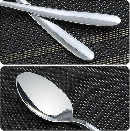 Kekow 12-Piece Stainless Steel Dessert Spoons