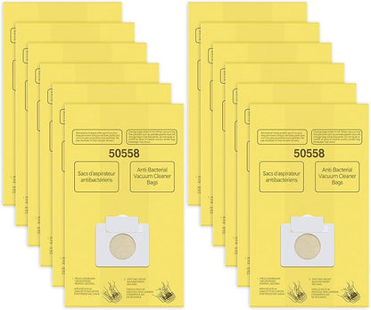 50558 Canister Vacuum Bags Replacement for Kenmore Canister Type C/Q 5055, 50555, 50557, 50558 and Pana·sonic Type C-5, C-18, 200 Series, 400 Series, 600 Series, 800 Seires Vacuum - 12 Pack