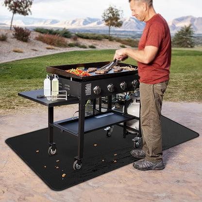 79x39 inches Large Under Grill Mats for Blackstone, Double-Sided Fireproof Outdoor Grill Protective Mat, Oilproof Waterproof BBQ Fire Pit Fireplace Mat