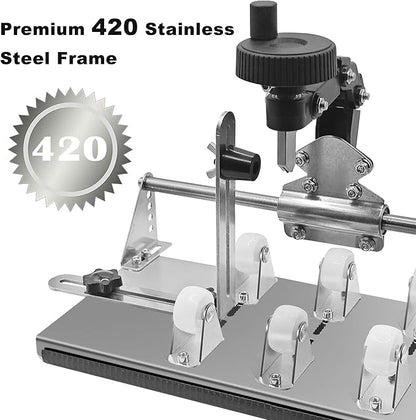 Smasener Wine Bottle Cutter,Glass Bottle Cutter Set, Wine Bottle Cutter Tools, Curved Glass Cutting Tool for Round and Square Bottles, [Stainless Steel 420]Bottle DIY Craft Kit