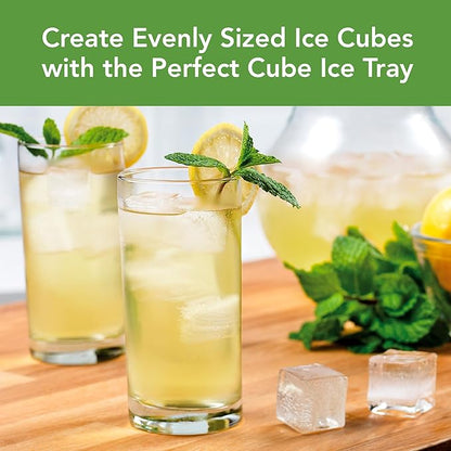 Tovolo Silicone Ice Cube Tray Charcoal Gray Pack of 2 BPA Free Ice Tray Mold for Coffee Drinks Cocktails, Dishwasher Safe Easy Release Perfect 1 Inch Cube Ice Tray for Whiskey Bourbon Spirits