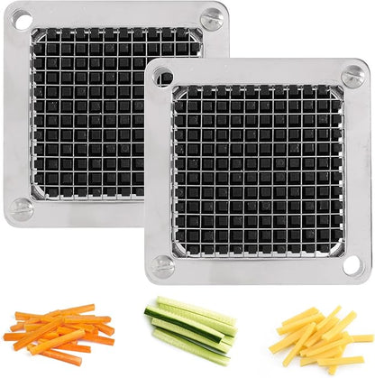 Replacement Chopper Blade Commercial Vegetable Chopper Dicer Stainless Steel Blade for Fruit Cutting Machine Tomato French Fries Cutter (2 * 1/4″ Blade)