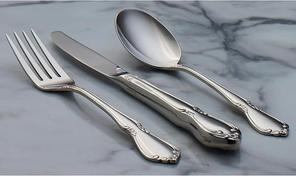 Oneida Chateau Fine Flatware Set, 18/8 Stainless, Set of 4 Salad Forks