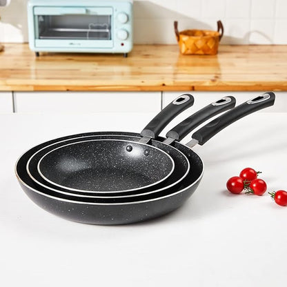 Nonstick Frying Pan Set-3-Pieces Skillet Set Induction Compatible,8 Inch,9.5 Inch and 11 Inch