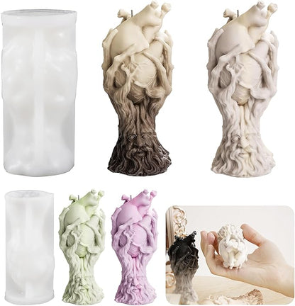 Claw Heart Candle & Resin Mold Set - Skull, Heart, Tree & Jewelry Molds - Silicone 3D Molds for Candle Making & Resin Casting