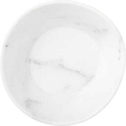 Carlisle FoodService Products Ridge Reusable Plastic Bowl for Home and Restaurant, Melamine, 52 Ounces, Marble, (Pack of 12)