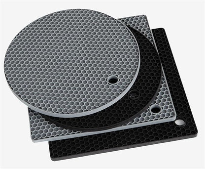 Joyhalo Trivets for Hot Dishes - Hot Pads for Kitchen, Silicone Pot Holders for Hot Pots and Pans, Silicone Mats for Kitchen Countertops, Table, Flexible Easy to Wash and Dry