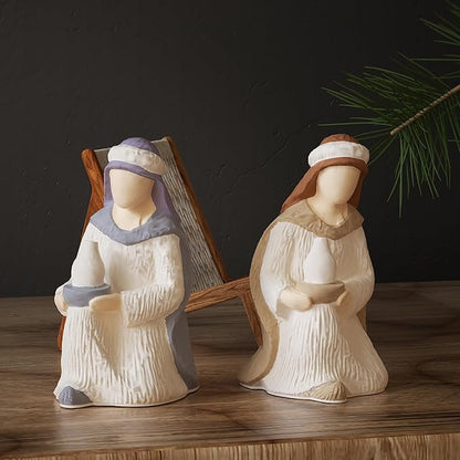 Silicone Born Jesus Nativity Scene Mold - Silicone Resin Casting Molds for Candle & Resin & Soap Craft Supplies